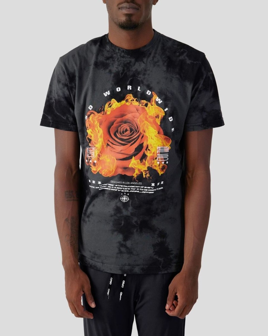 Men PSD | Burning Rose Tee