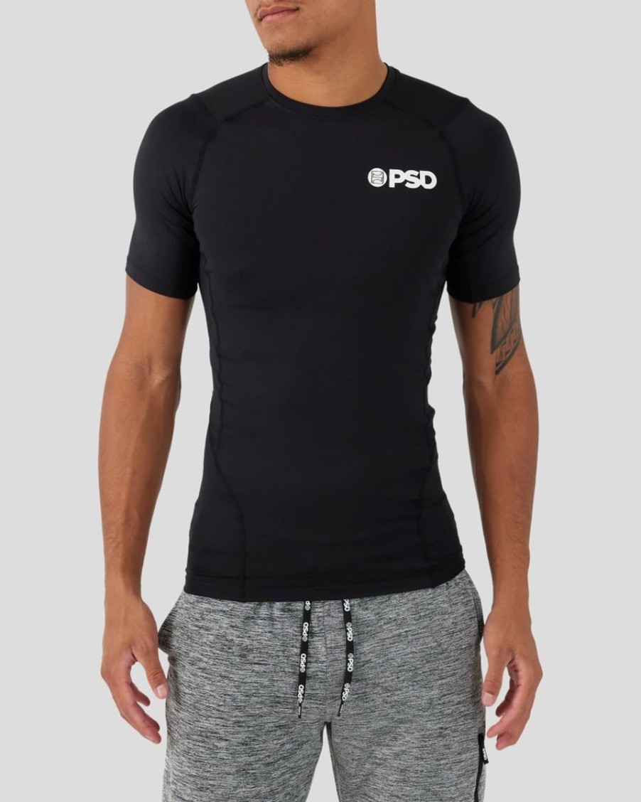 Men PSD | Compression Tee Short Sleeve - Black