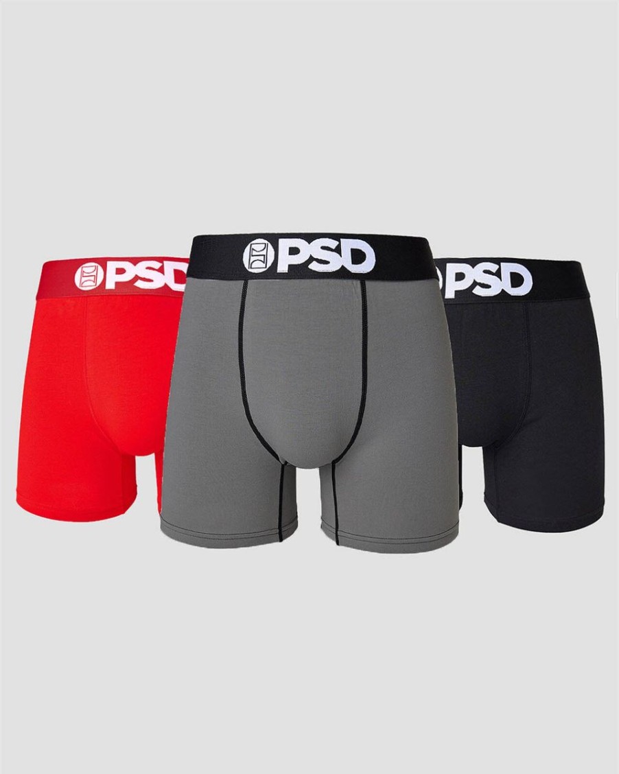 Accessories PSD | Solids 3 Pack - Red/Gray/Black