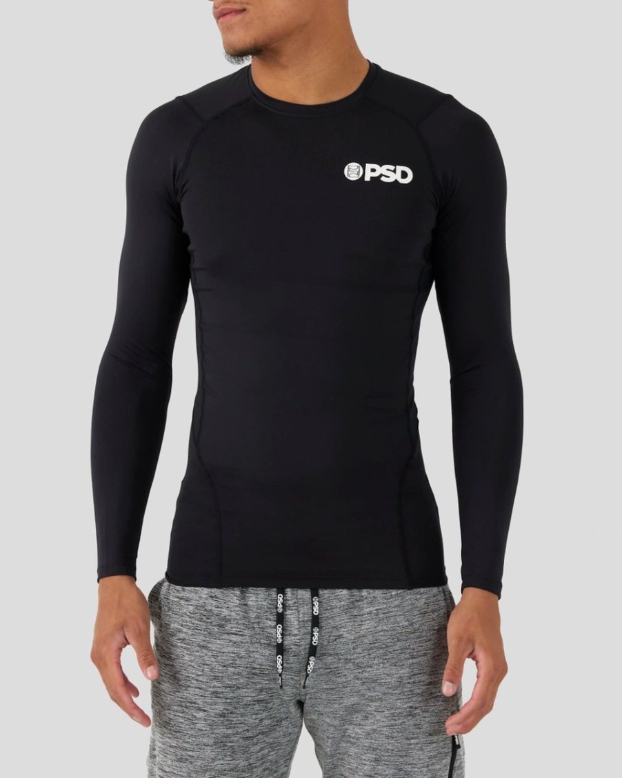 Men PSD | Compression Tee Long Sleeve - Black