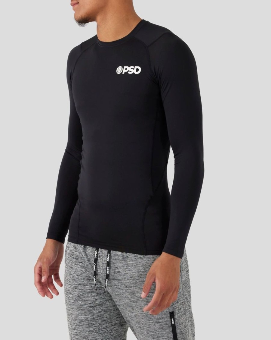 Men PSD | Compression Tee Long Sleeve - Black