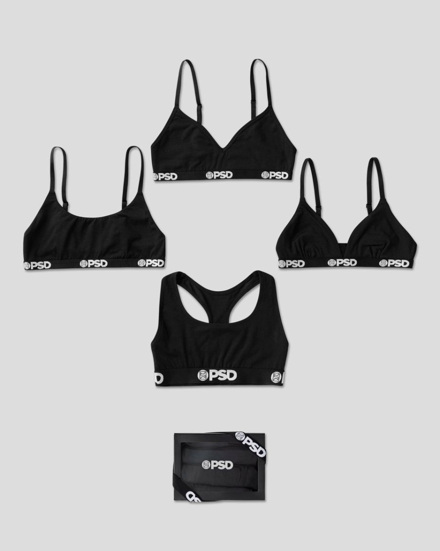 Accessories PSD | 4 Pack Modal Solids - Black Tops