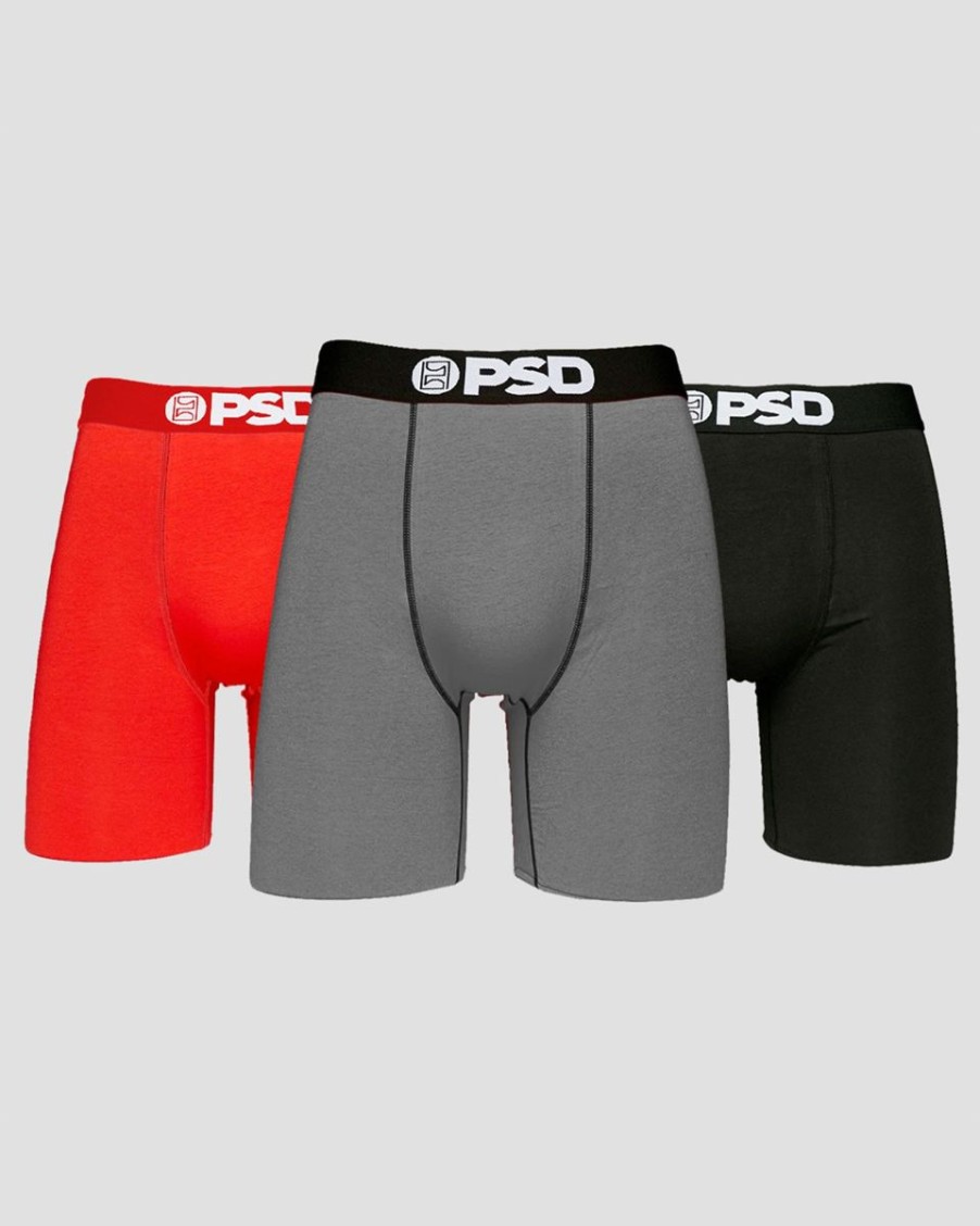 Accessories PSD | Solids 3 Pack - Red/Gray/Black